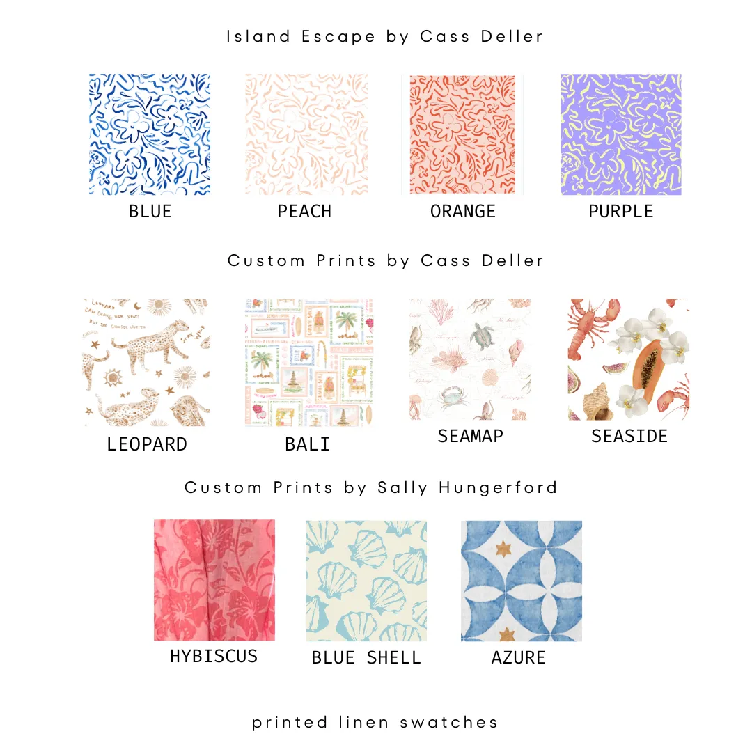 Harley Pants Printed Linen - Wholesale