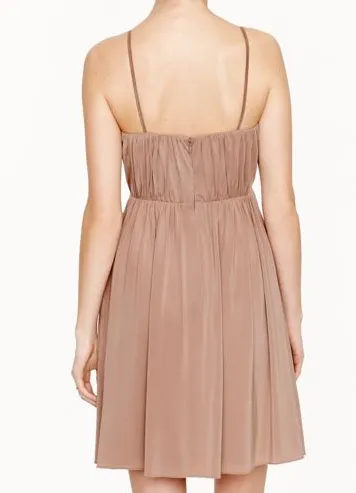 In stock,Ready to Ship - Short Gray Chiffon Bridesmaid Dress W/Scoop Neck(BM10826S) - (#53 Dark Gray, Sz2)