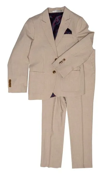 Isaac Mizrahi Boy's Stretch Suit | Textured