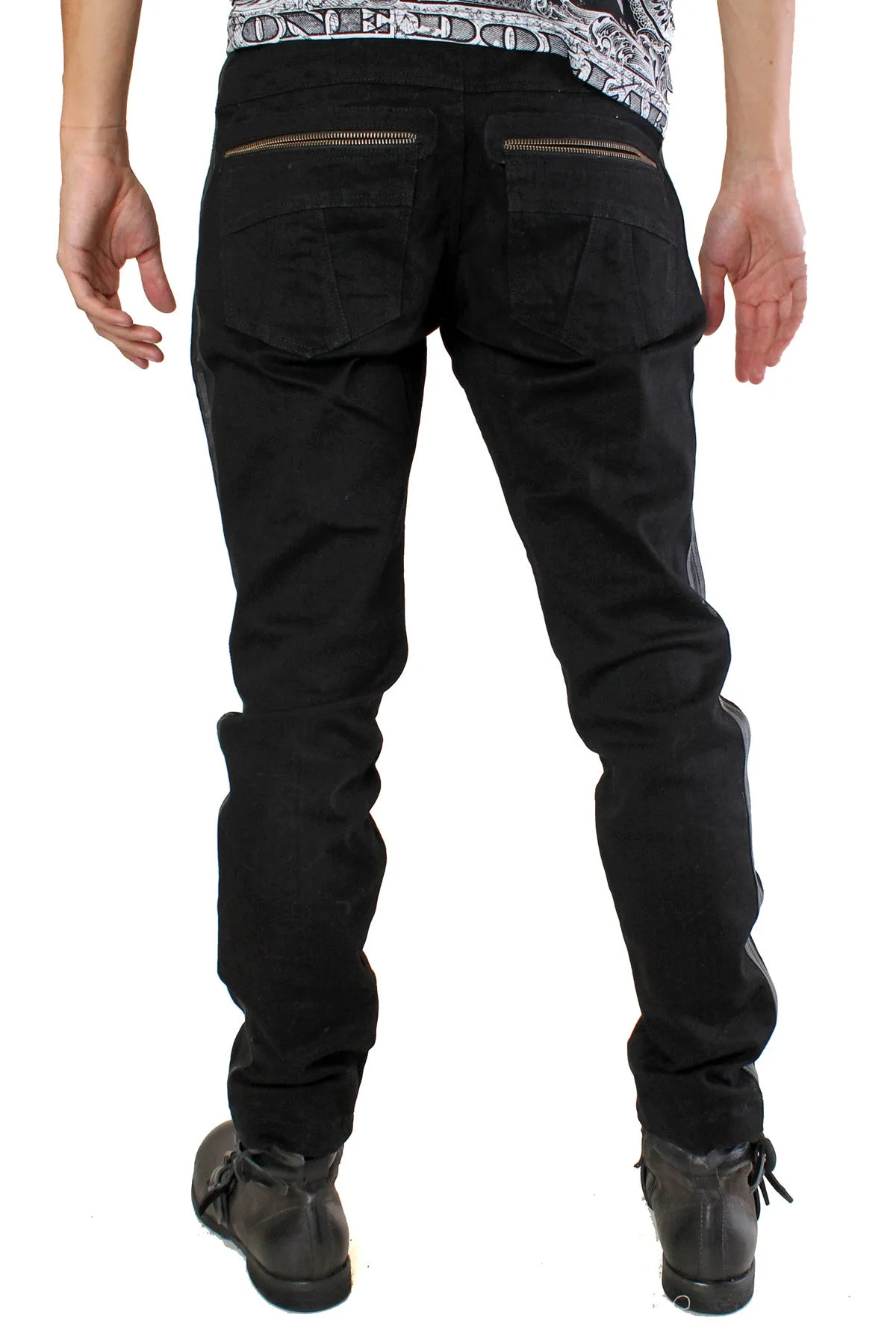 Jan Hilmer Icon Pants - denim/leather