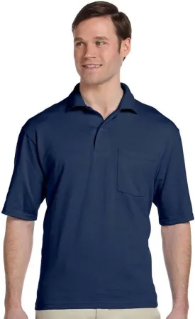 Jerzees 5.6 oz., 50/50 Jersey Pocket Polo with SpotShield (436P) OXFORD