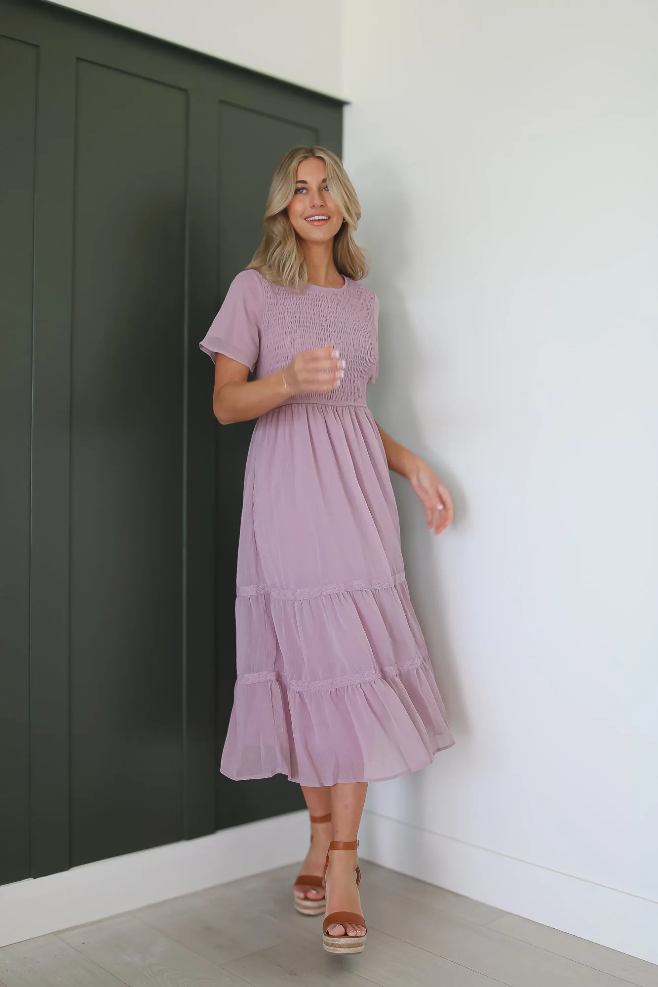 Kanyan Dress in Lavender Pink