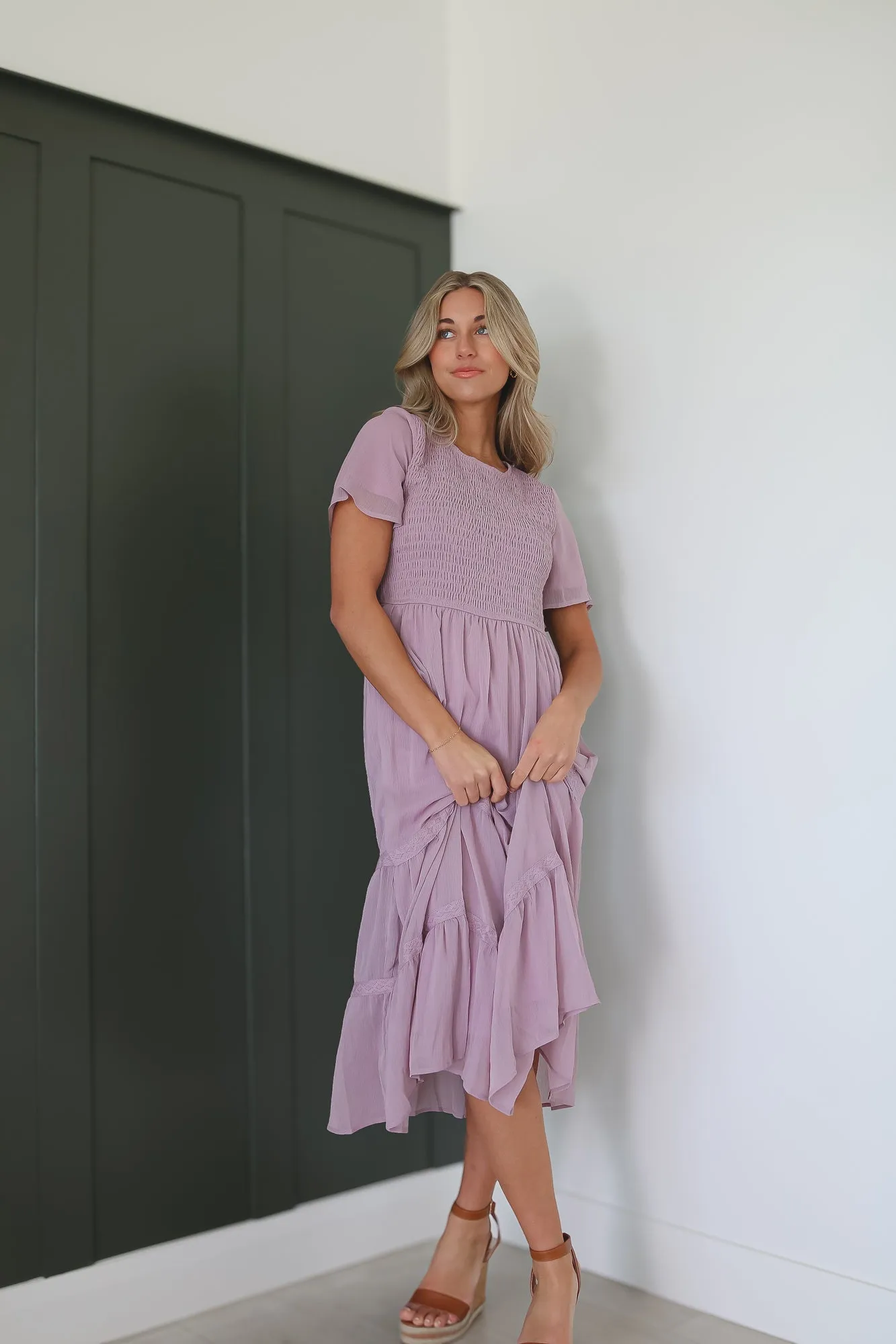 Kanyan Dress in Lavender Pink