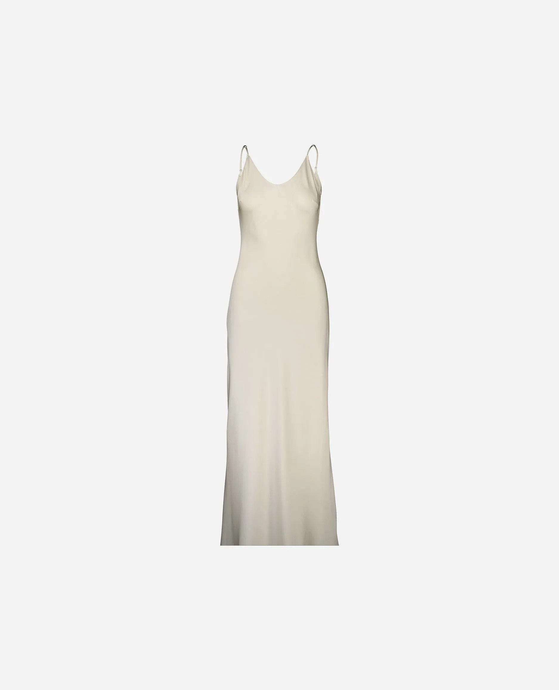 Kleid aus Seide in Creme