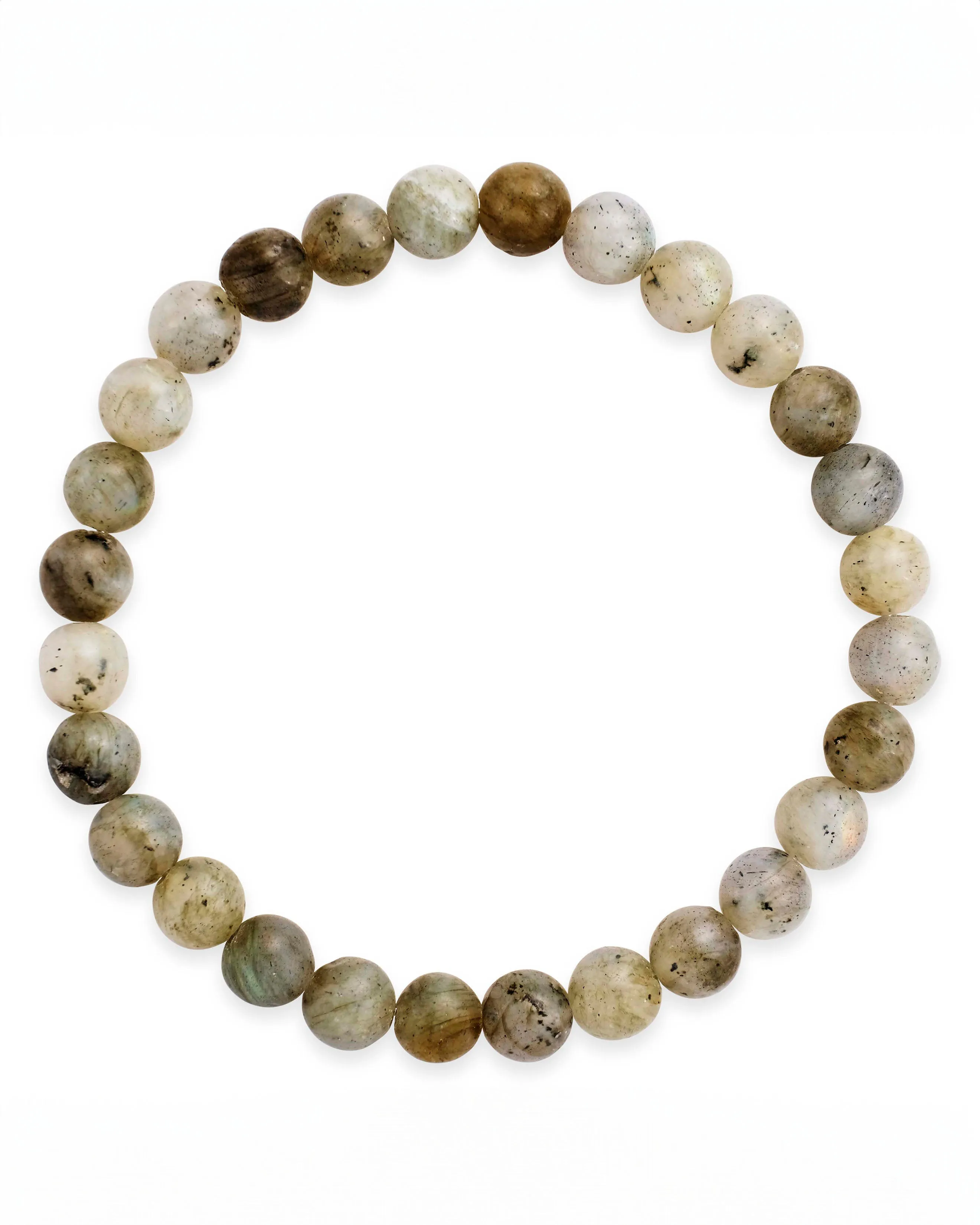 Labradorite Beaded Stretch Bracelet