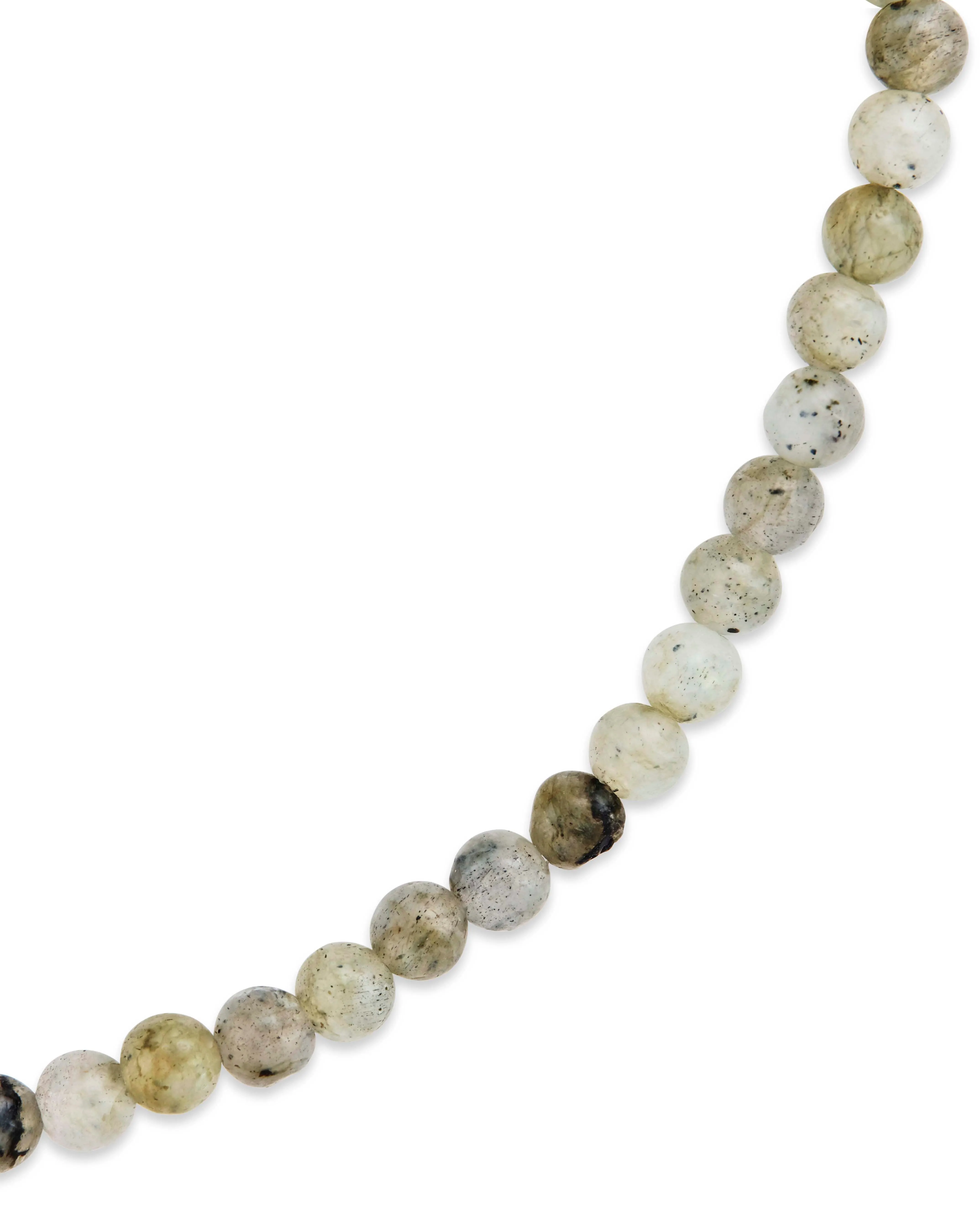 Labradorite Beaded Stretch Bracelet