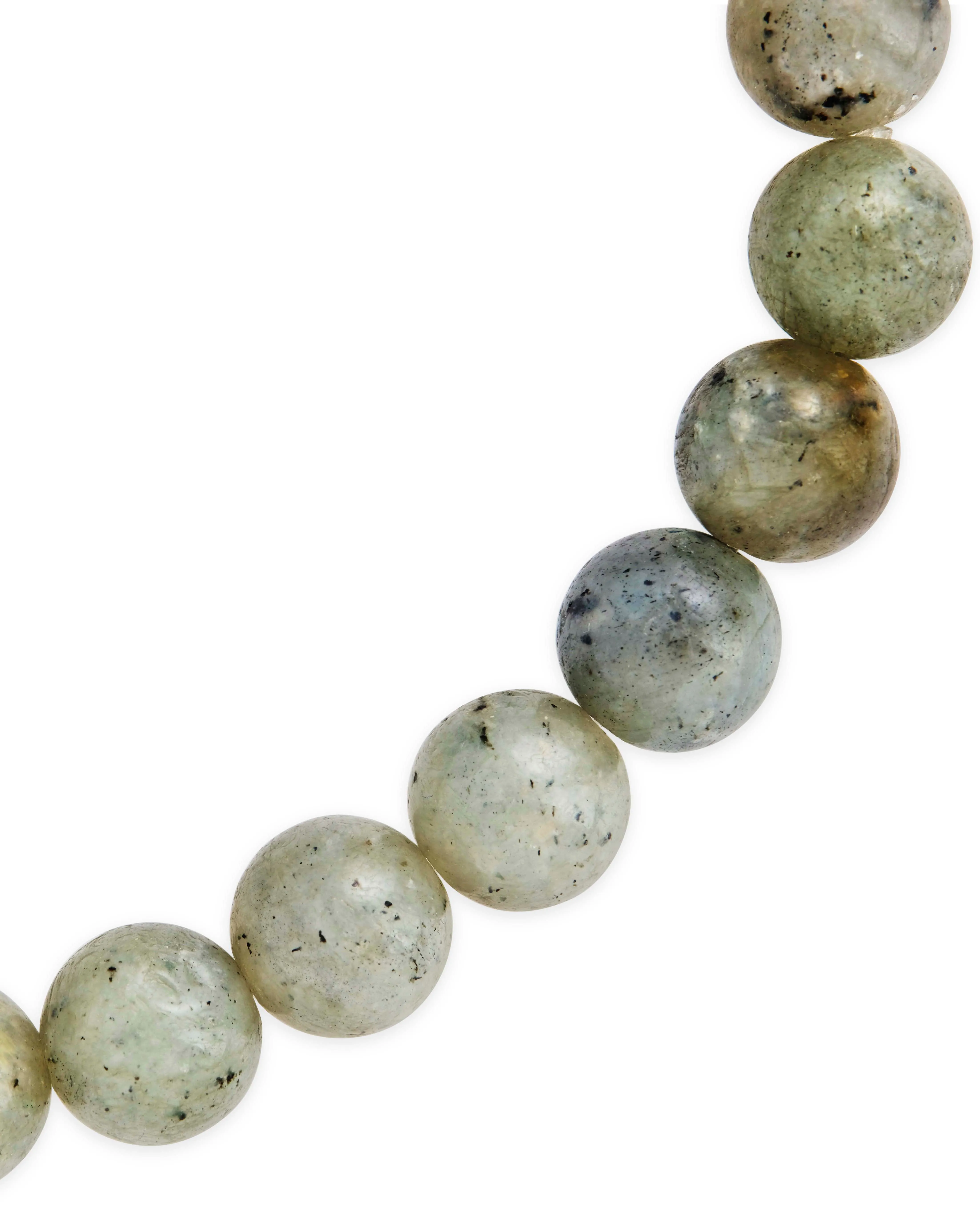 Labradorite Beaded Stretch Bracelet