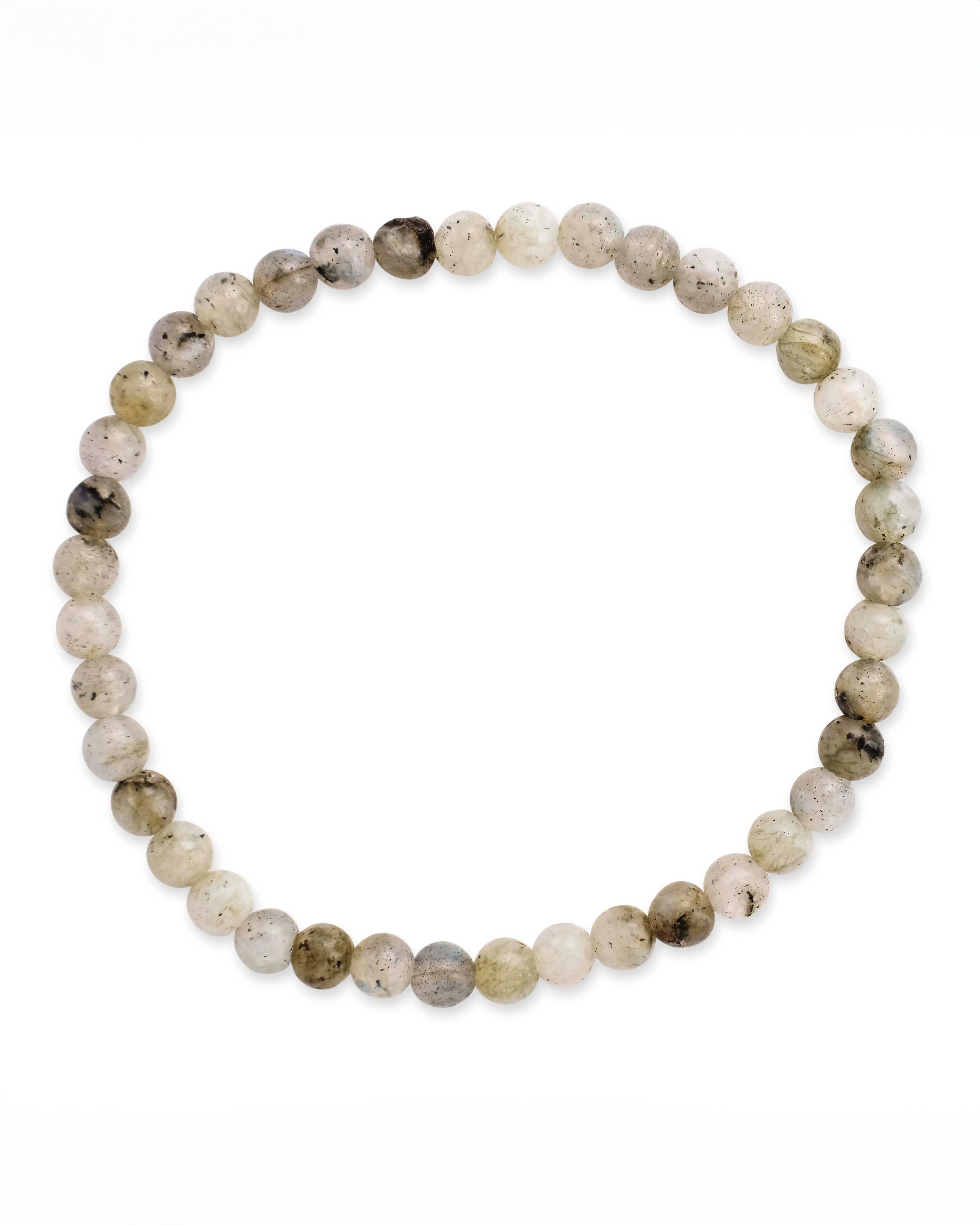 Labradorite Beaded Stretch Bracelet