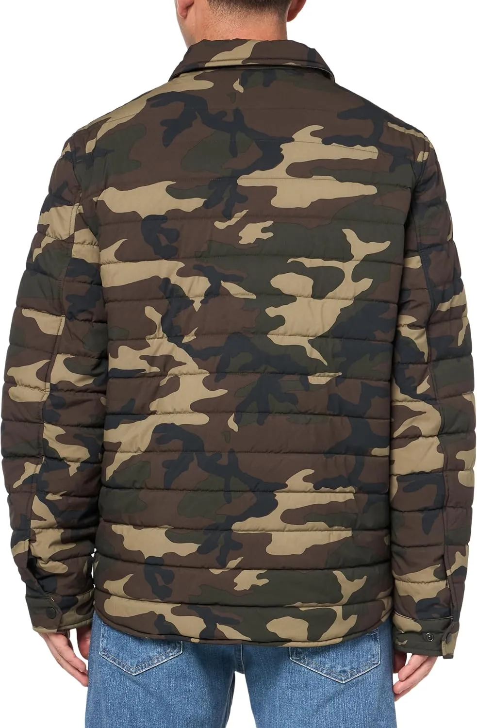 Levi's Men's Quilted Stretch Bomber Shirt Jacket