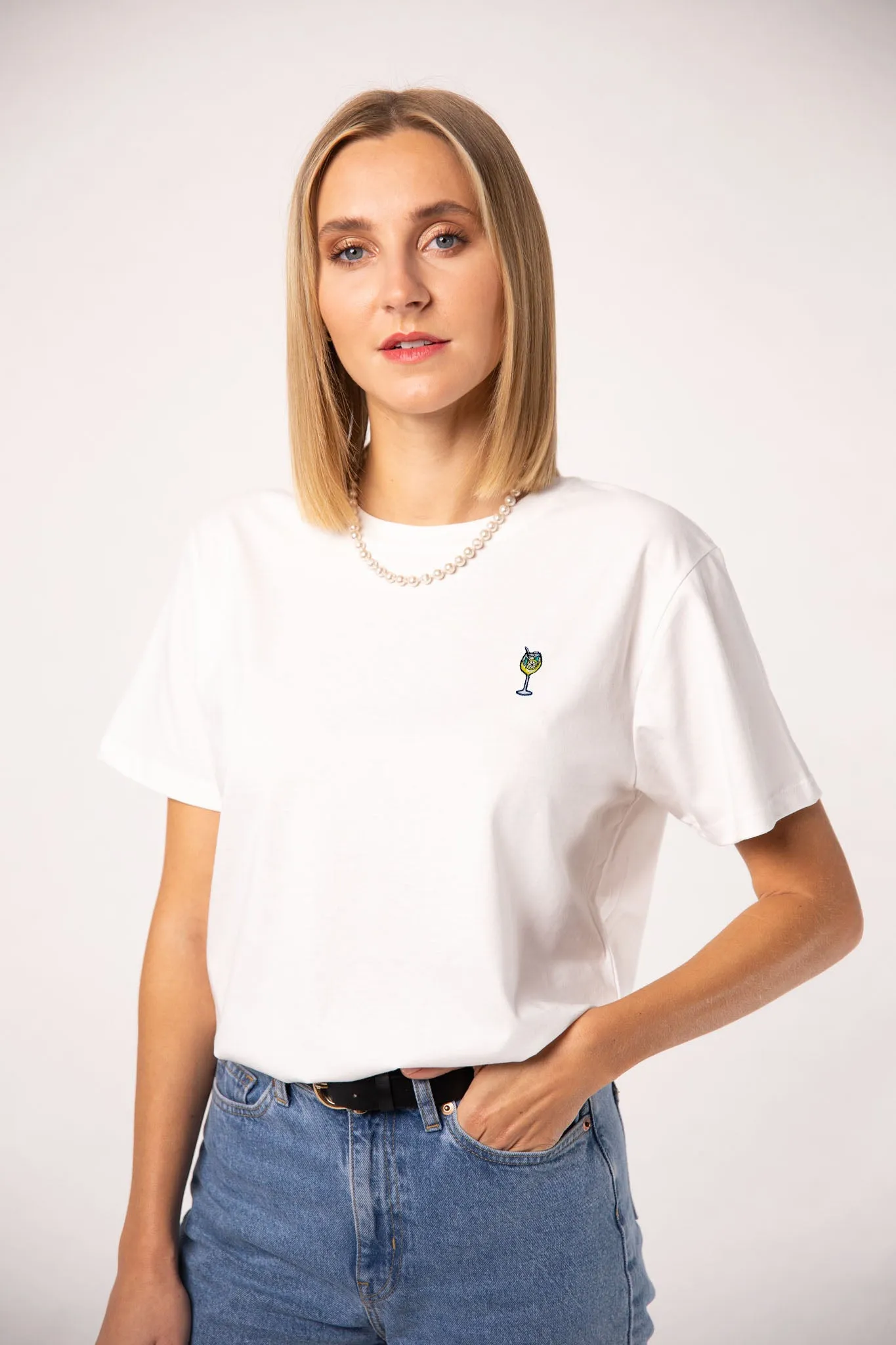 Limoncello Spritz  | Besticktes Oversized Bio Baumwoll T-Shirt