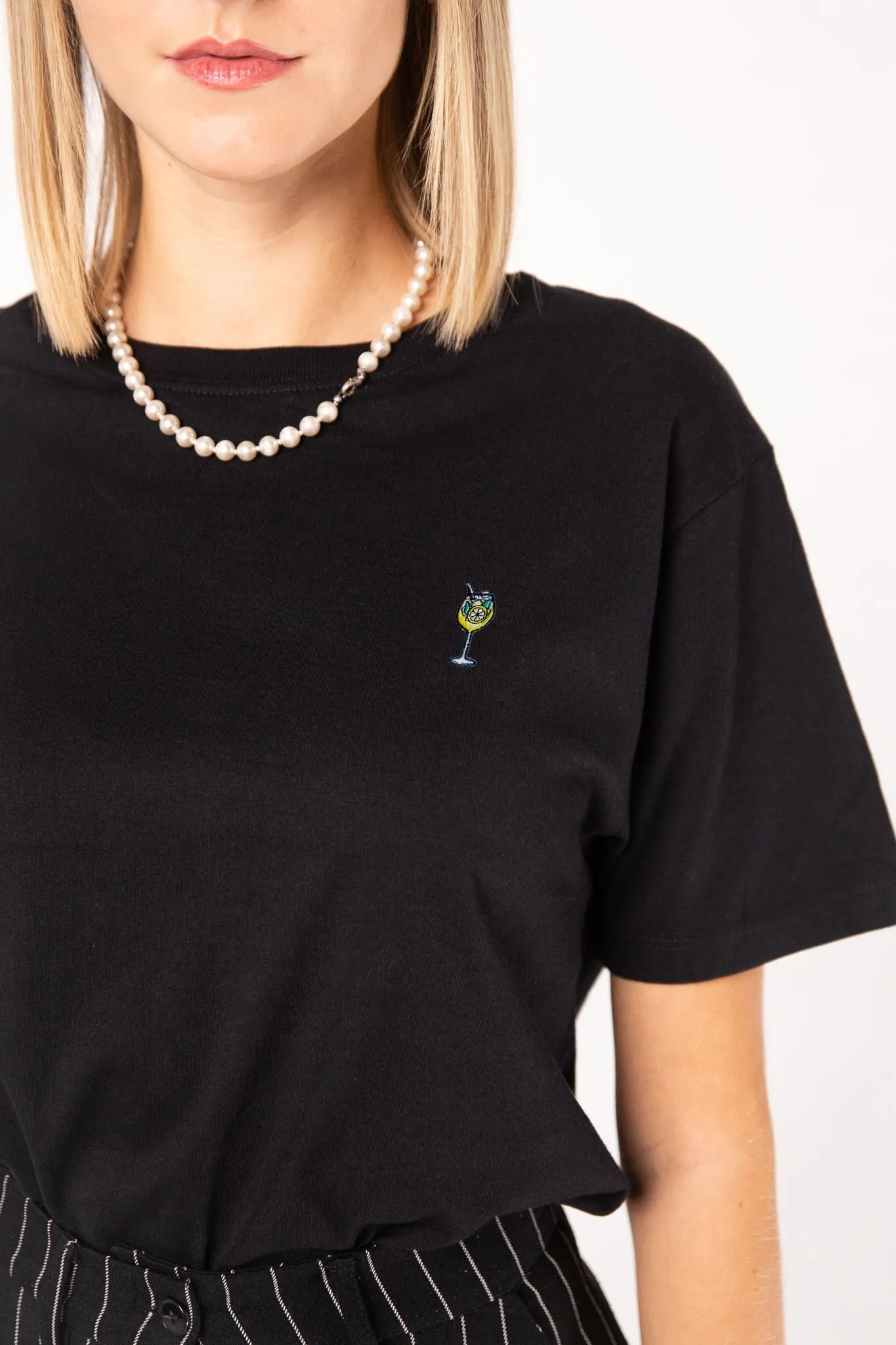 Limoncello Spritz  | Besticktes Oversized Bio Baumwoll T-Shirt