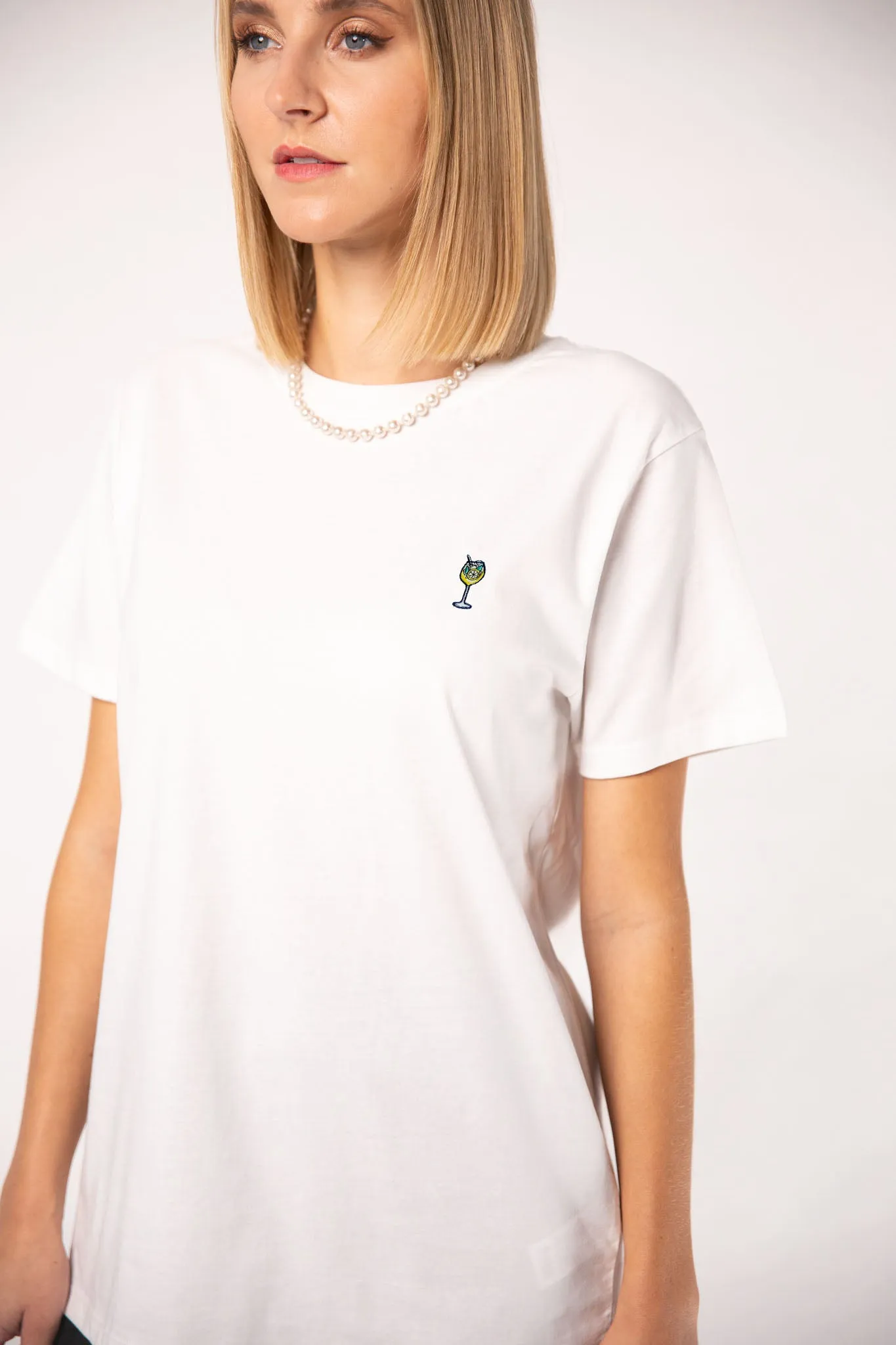 Limoncello Spritz  | Besticktes Oversized Bio Baumwoll T-Shirt