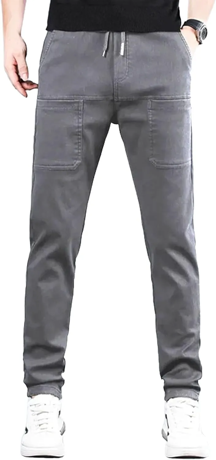 Manzera Stretch Cargo Pants, Men's High Stretch Multi-Pocket Cargo Pants, Lightweight Tactical Water Proof Pant
