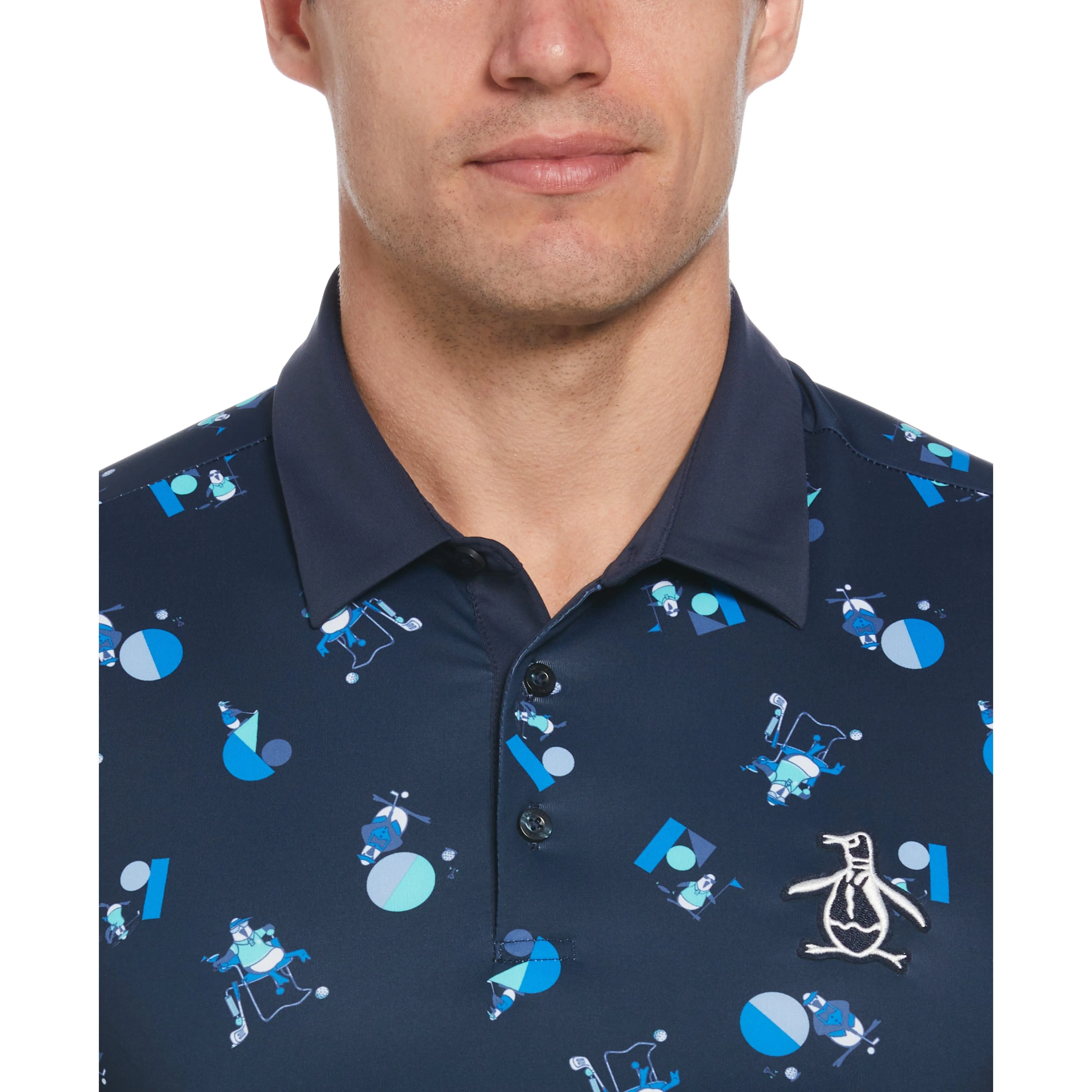 Memphis Pete Print Golf Polo