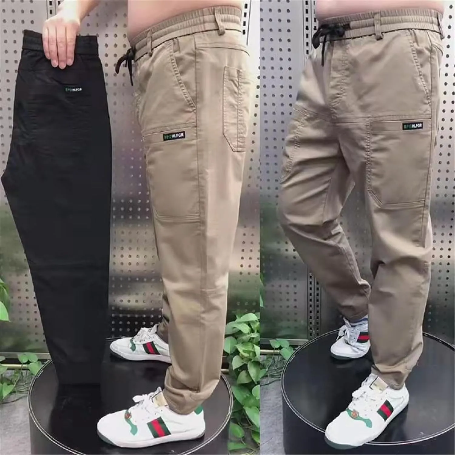 Mencomfy High-Stretch Multi-Pocket Cargo Pants - Quick-Dry Breathable Unisex Plus Size Active Hiking Stretch Cargo Pants