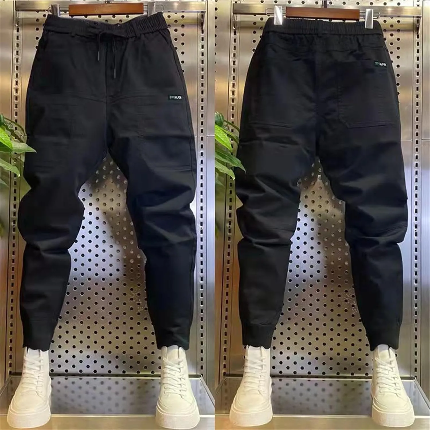 Mencomfy High-Stretch Multi-Pocket Cargo Pants - Quick-Dry Breathable Unisex Plus Size Active Hiking Stretch Cargo Pants