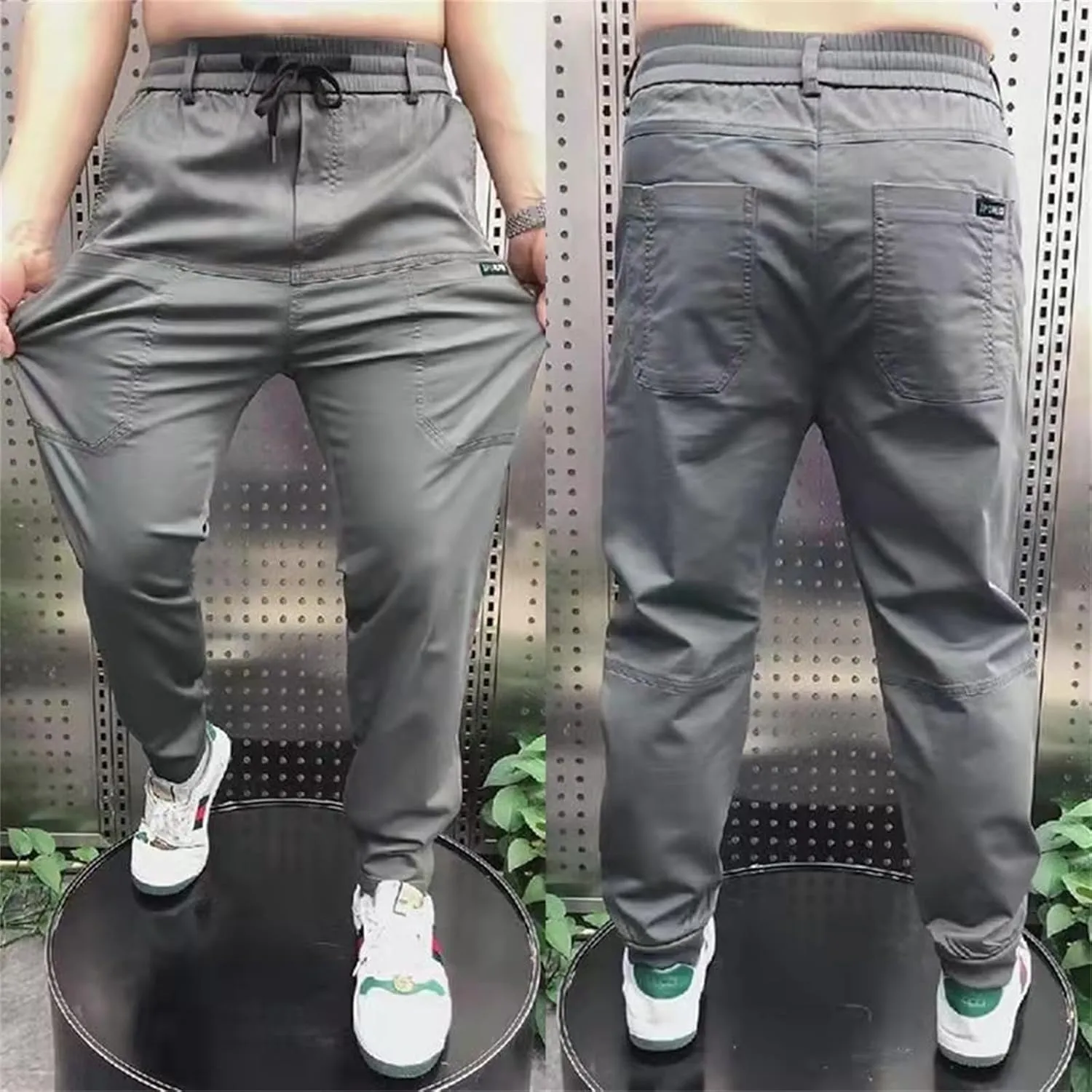 Mencomfy High-Stretch Multi-Pocket Cargo Pants - Quick-Dry Breathable Unisex Plus Size Active Hiking Stretch Cargo Pants