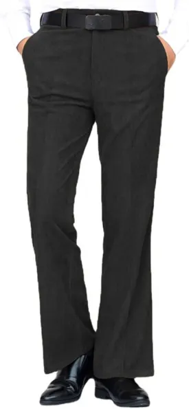 Men`s Classic Corduroy Vintage Bootcut Pants Trousers Dress Pants
