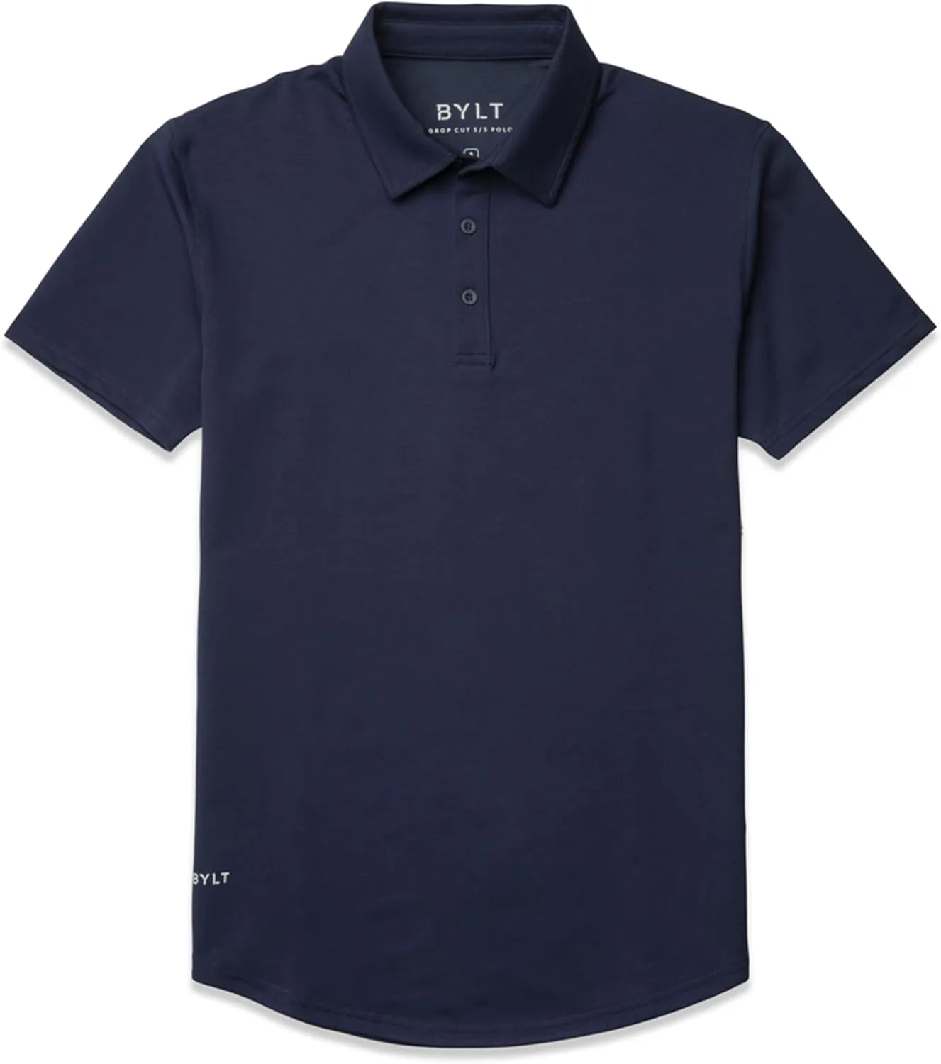 Men's Drop-Cut Polo  Collared Casual Shirt for Men  Soft Polyester, Cotton, and Spandex Blend  Wrinkle Resistant