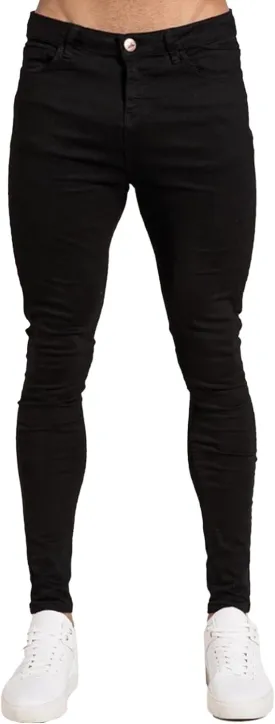 Men's Skinny Jeans Stretch Tapered Leg Slim Fit Denim Pants Taper Skinny Fit Stretch Denim Pants