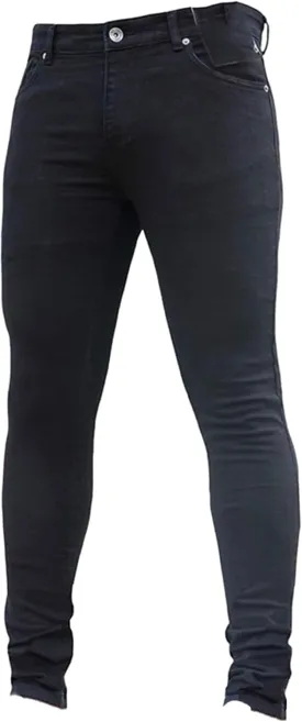 Men's Skinny Jeans Stretch Tapered Leg Slim Fit Denim Pants Taper Skinny Fit Stretch Denim Pants