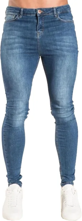 Men's Skinny Jeans Stretch Tapered Leg Slim Fit Denim Pants Taper Skinny Fit Stretch Denim Pants