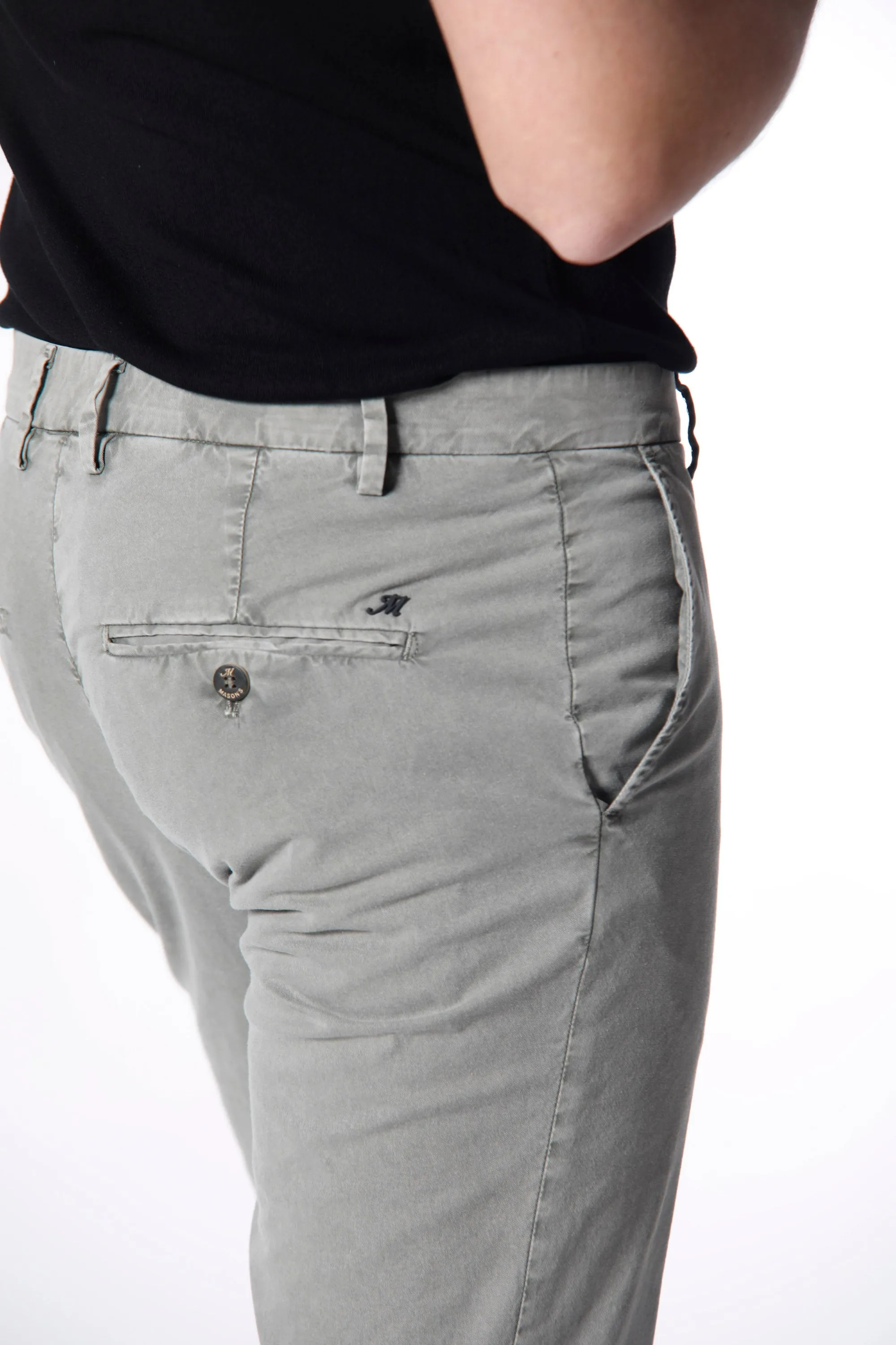 Milano Style Essential pantalone chino uomo in twill stretch extra slim fit