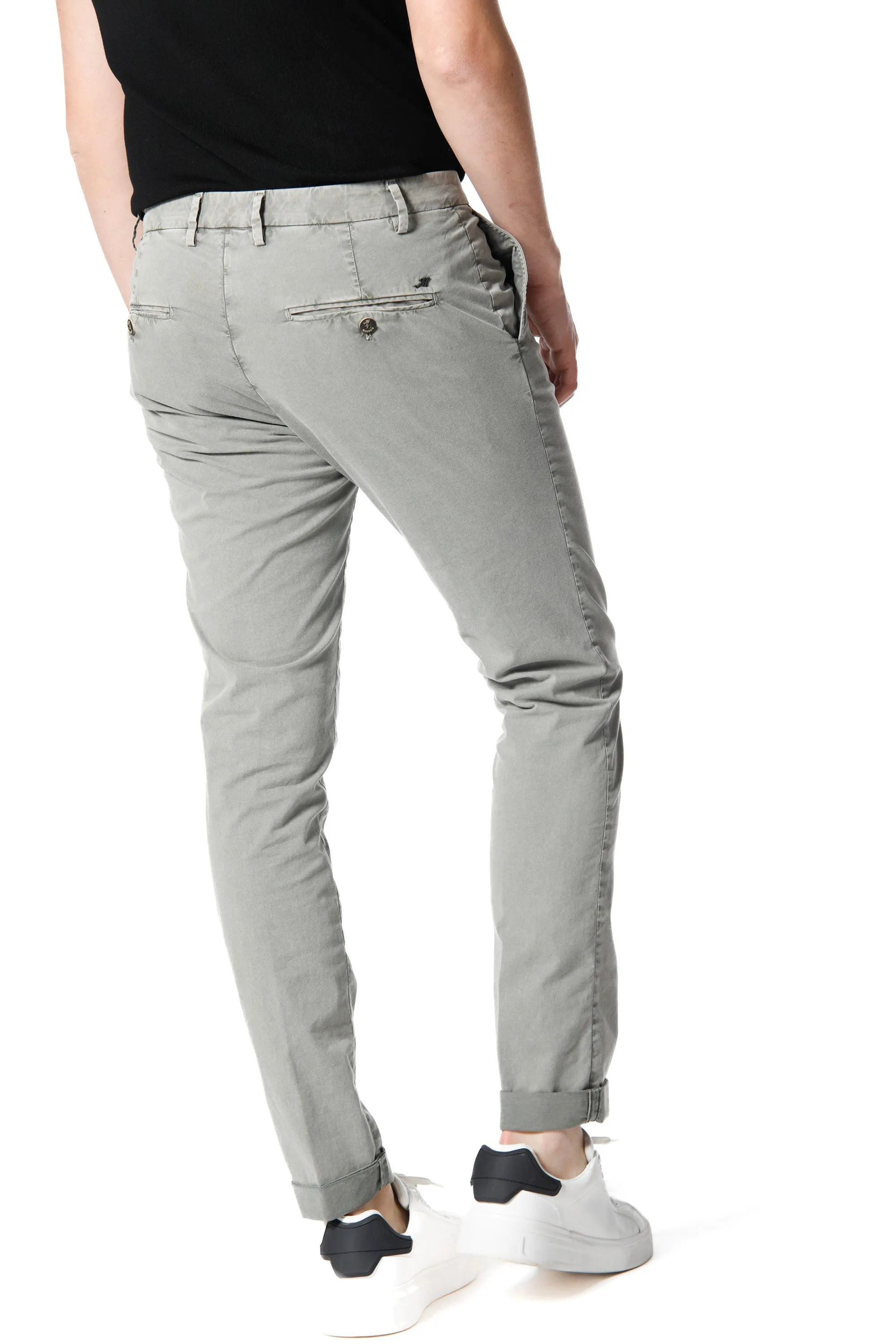 Milano Style Essential pantalone chino uomo in twill stretch extra slim fit