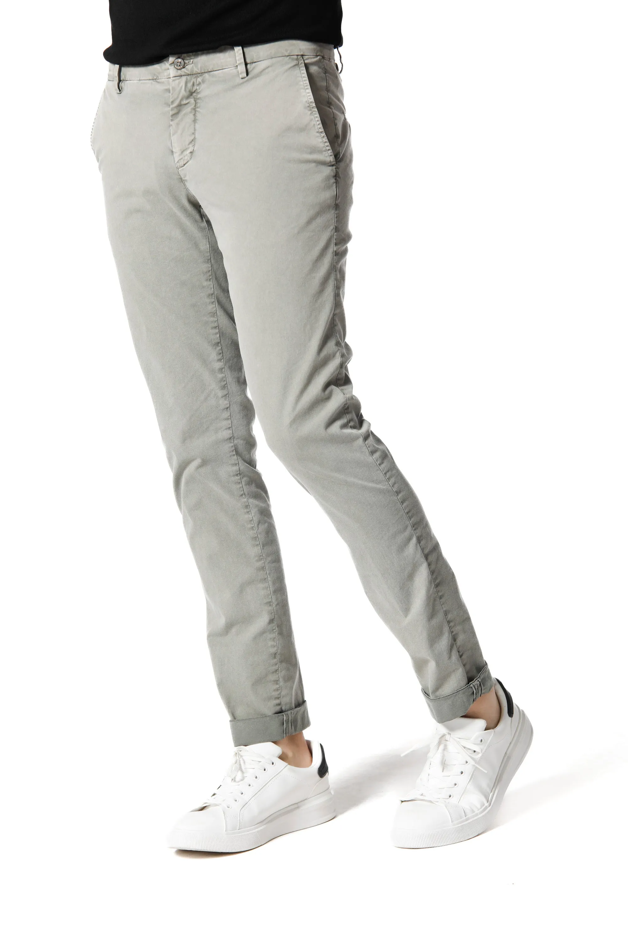 Milano Style Essential pantalone chino uomo in twill stretch extra slim fit