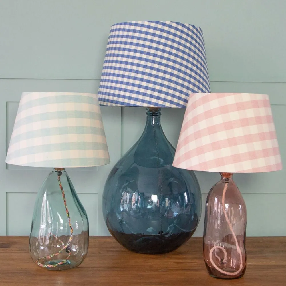 Mint Gingham  Lampshade