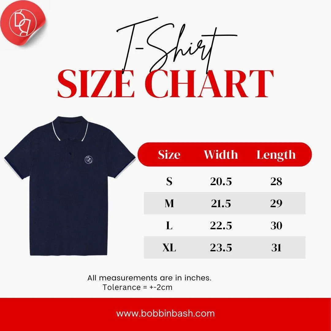 Navy White Texture Strip Polo