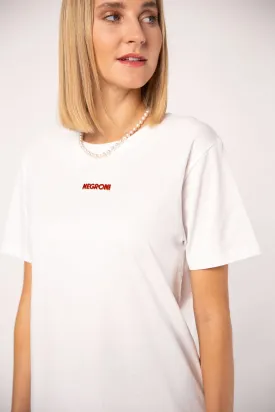 Negroni Signature | Besticktes Frauen Oversized Bio Baumwoll T-Shirt