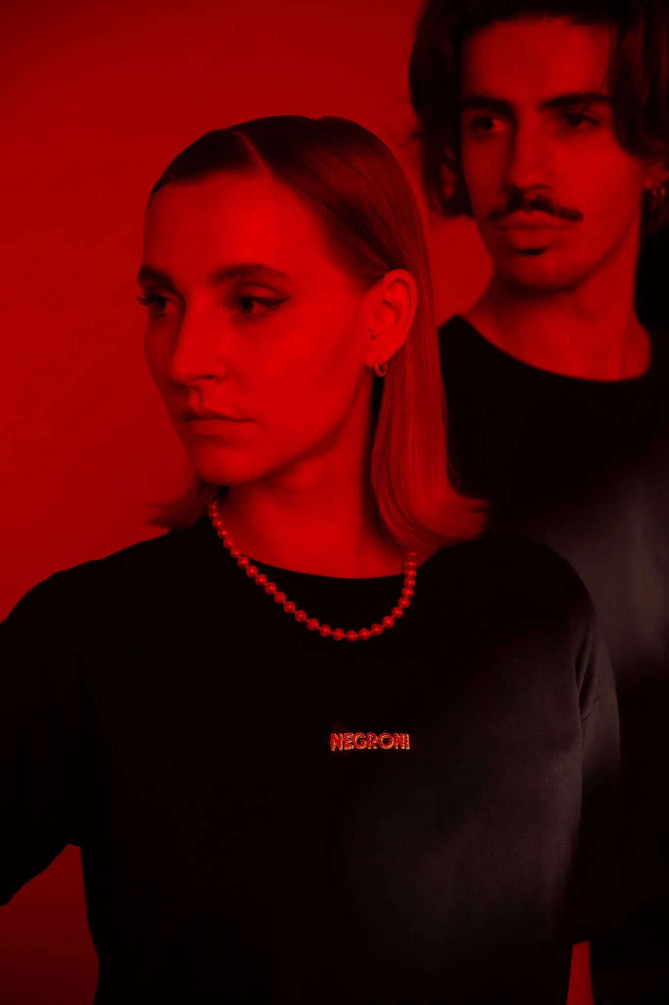 Negroni Signature | Besticktes Frauen Oversized Bio Baumwoll T-Shirt