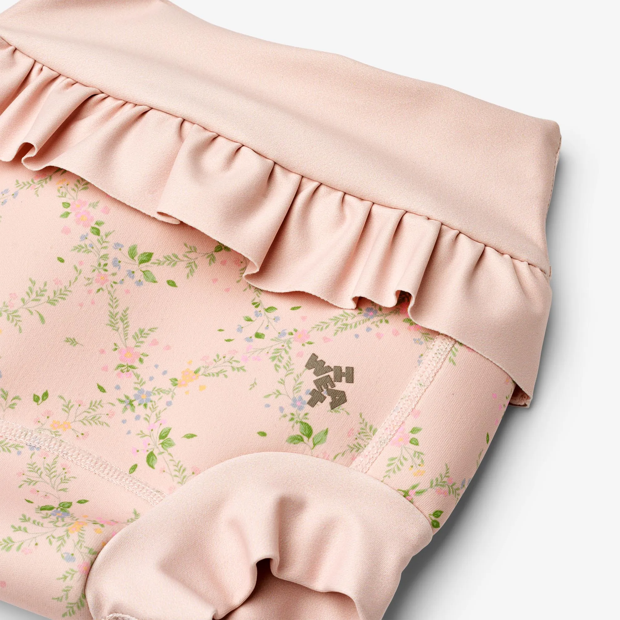 Neoprene Swim Pants Rita - powder checked flowers