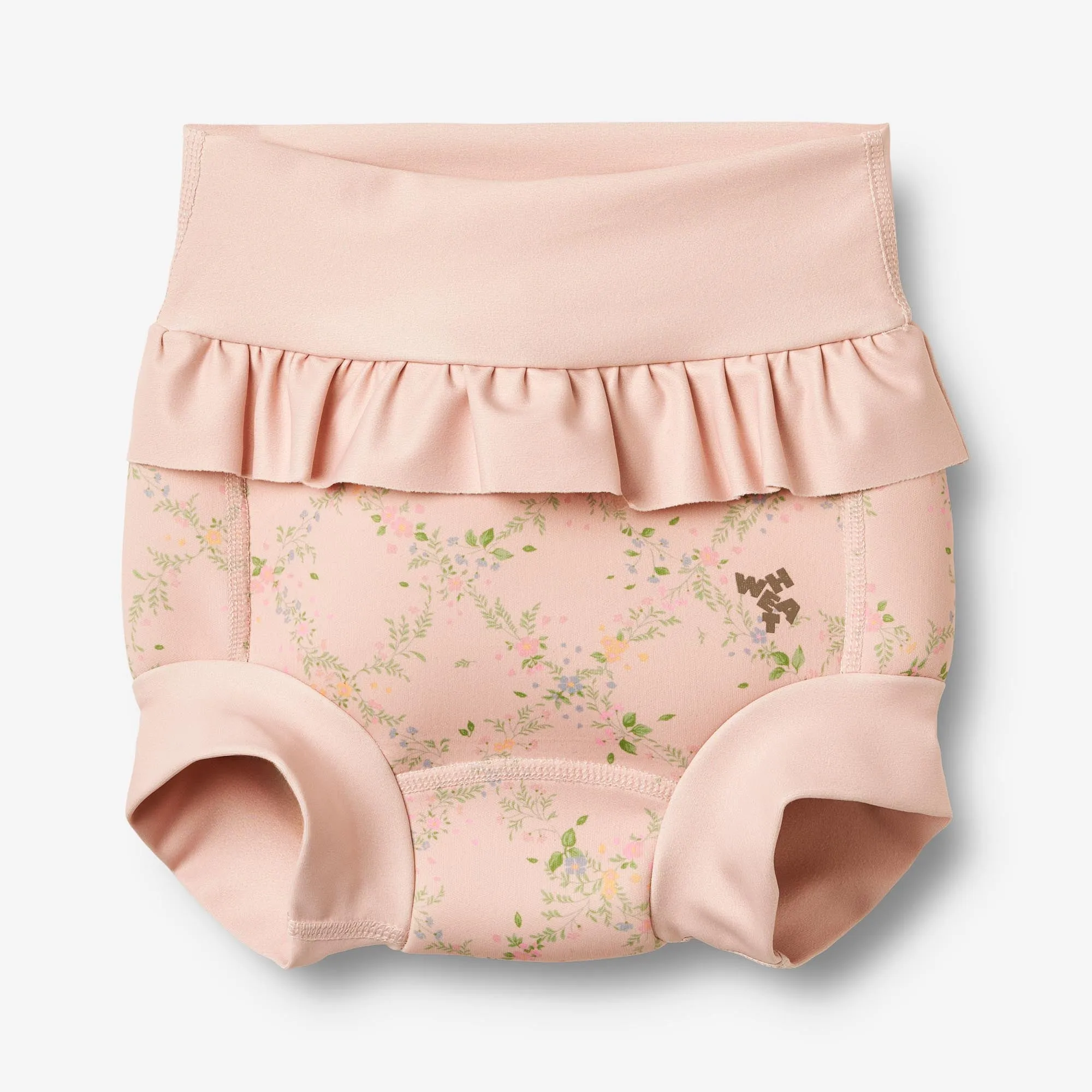 Neoprene Swim Pants Rita - powder checked flowers