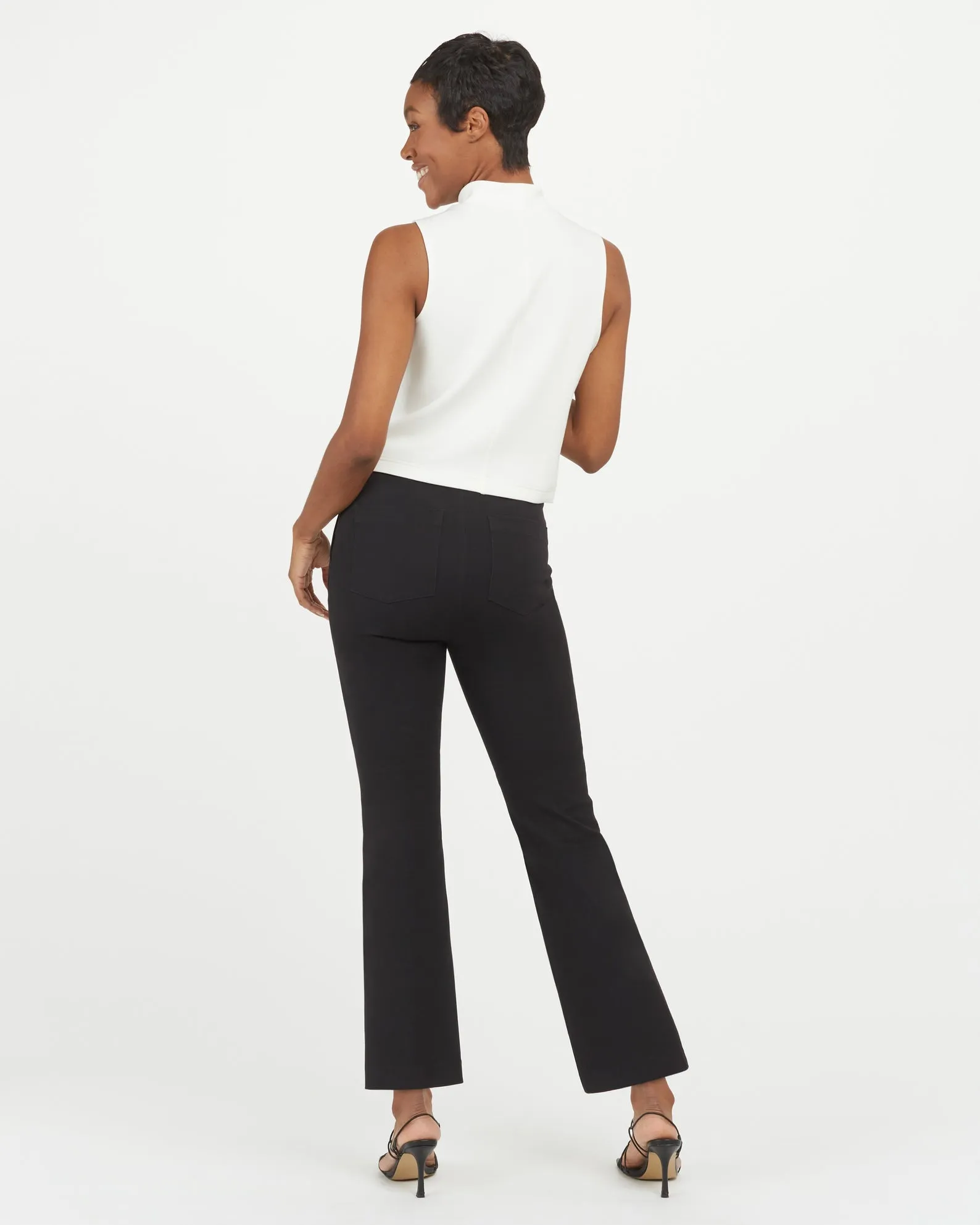 On-the-Go Kick Flare Pant- Black