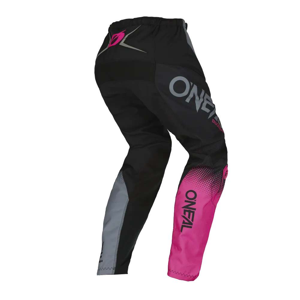 O'NEAL Girls Element Youth Racewear Pants Black/Gray/Pink