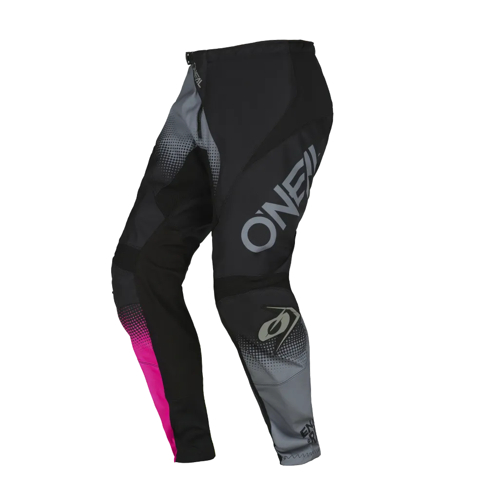 O'NEAL Girls Element Youth Racewear Pants Black/Gray/Pink