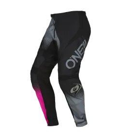 O'NEAL Girls Element Youth Racewear Pants Black/Gray/Pink