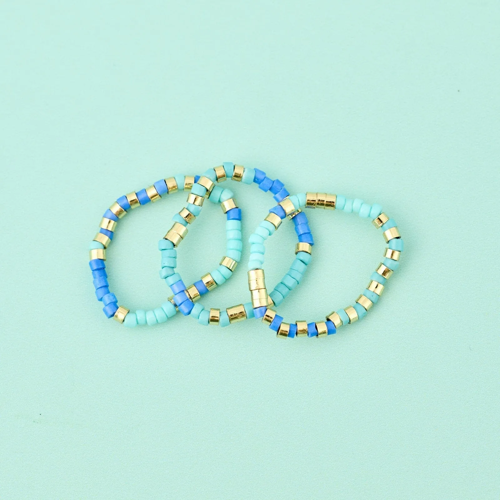 Out to Sea Stretch Ring Set of 3