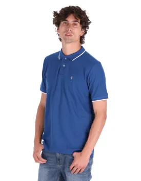 Playera Tipo Polo Regular Fit Para Hombre - Azul Naútica