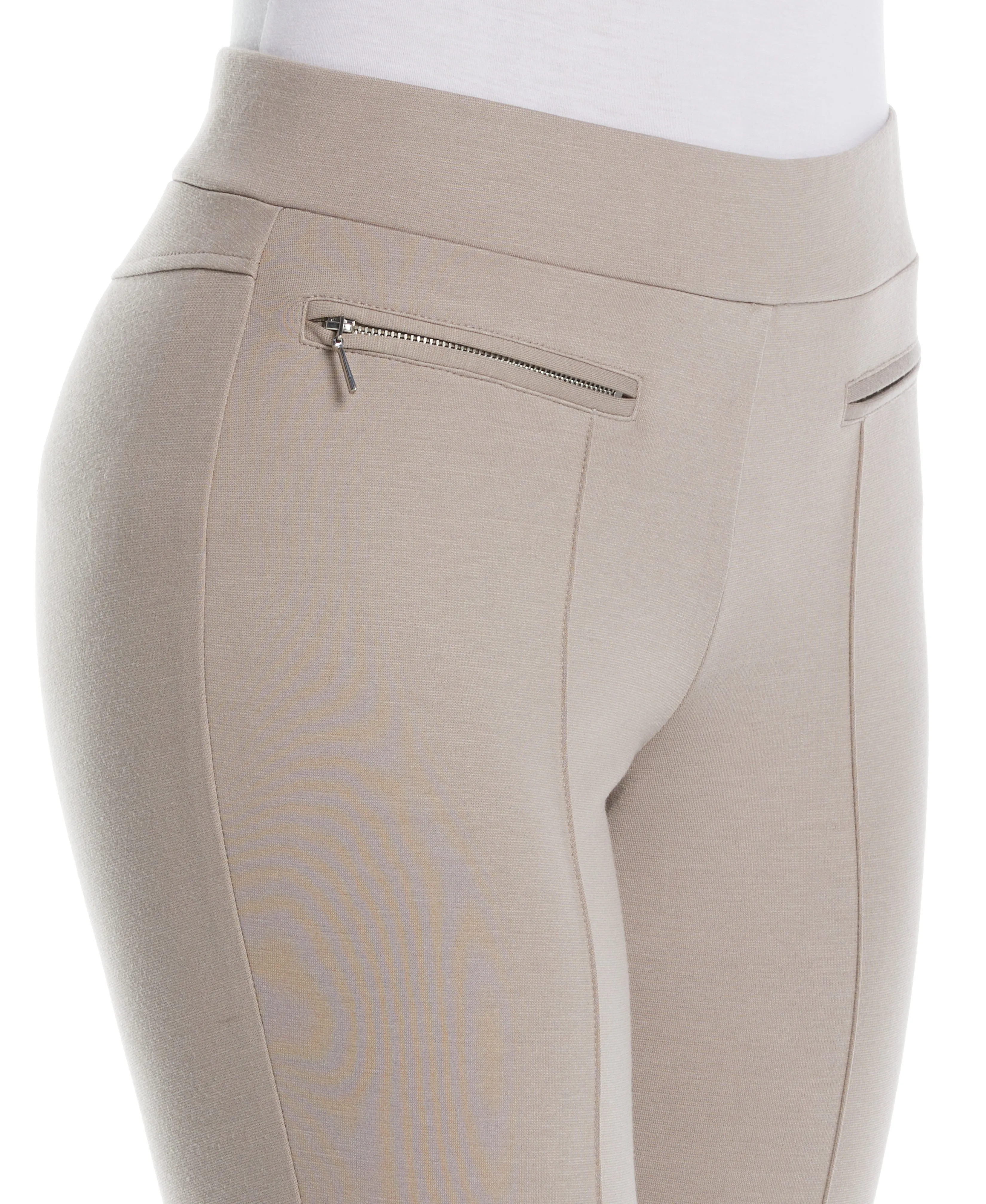Ponte Knit Slim Leg Pant - Comfort Fit