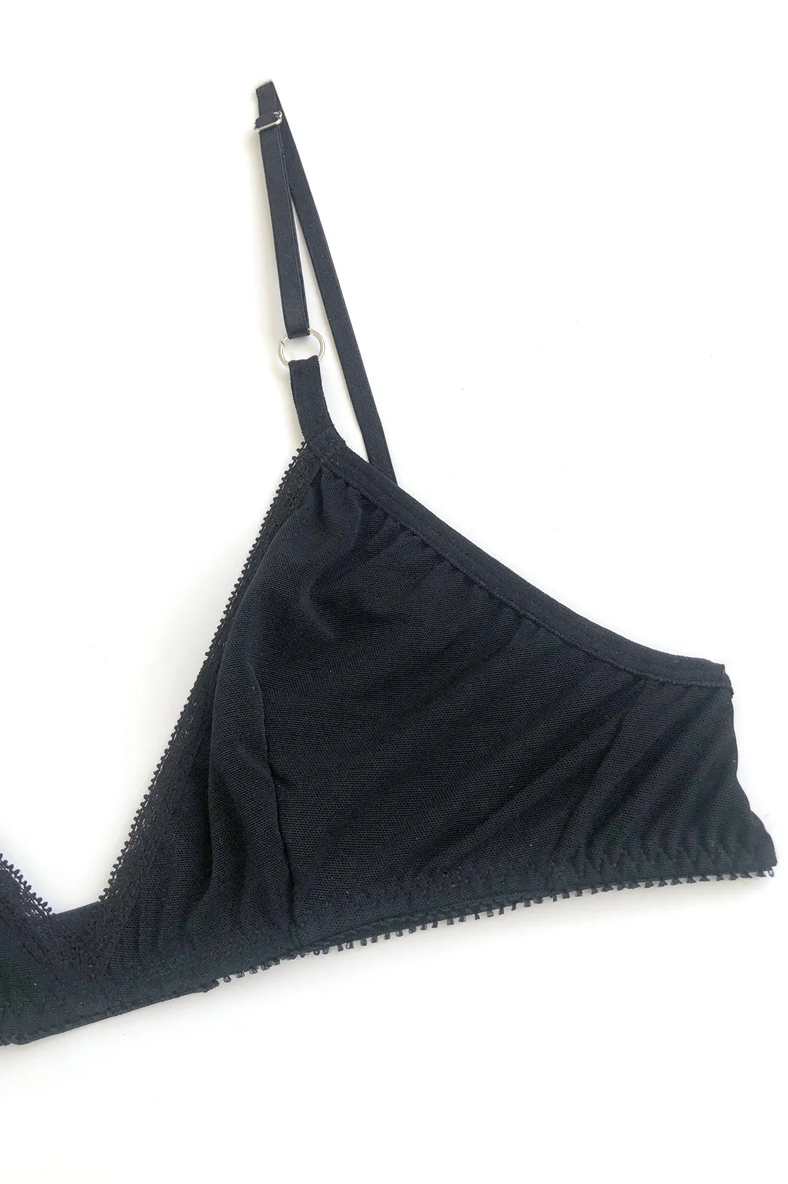 READY TO SHIP Sunset Bralette in Sheer Recycled Mesh (M,L,XL)