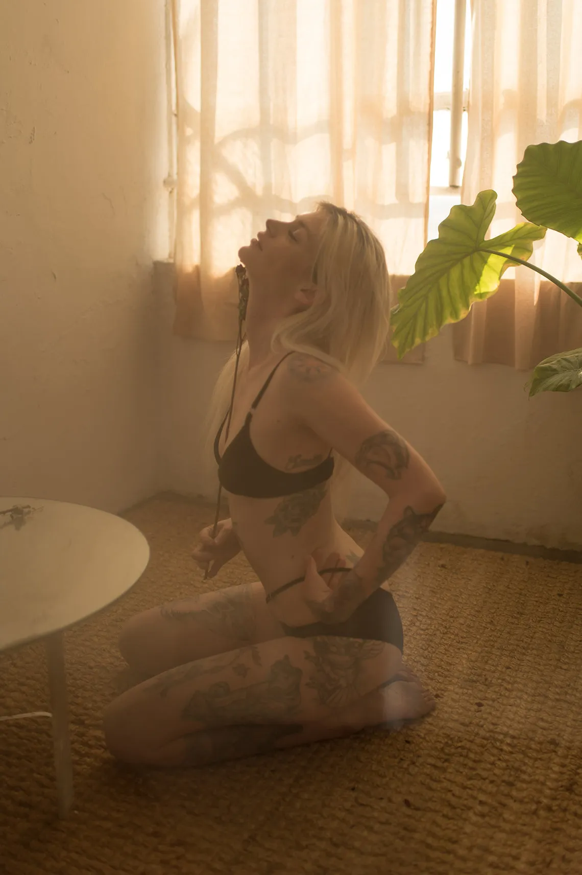 READY TO SHIP Sunset Bralette in Sheer Recycled Mesh (M,L,XL)