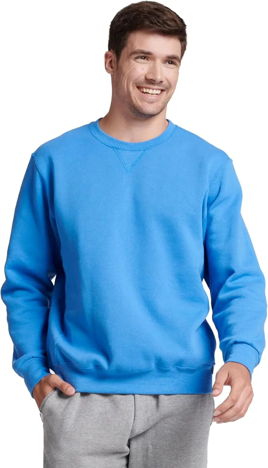 Russell Athletic Men's Dri-Power Fleece Sweatshirts, Moisture Wicking, Cotton Blend, Relaxed Fit, Sizes S-4x