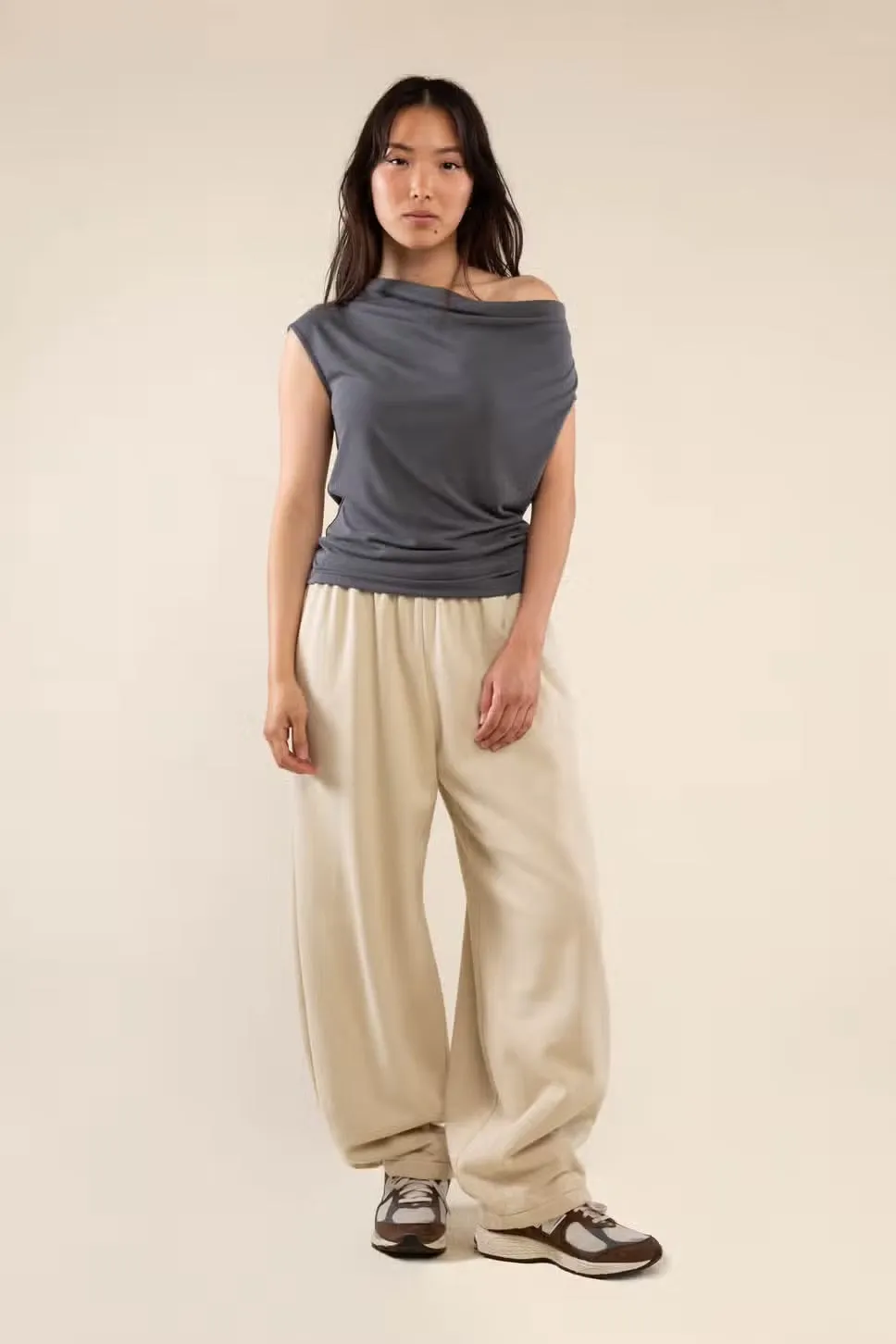 Sato Cupro Cowl Neck Top