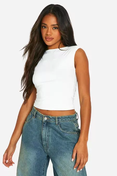 Sculpted Shoulder Pad Top