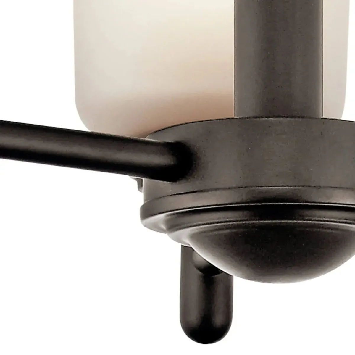 Shailene 18" 3-Light Mini Chandelier with Clear Satin Etched Glass, Olde Bronze Finish