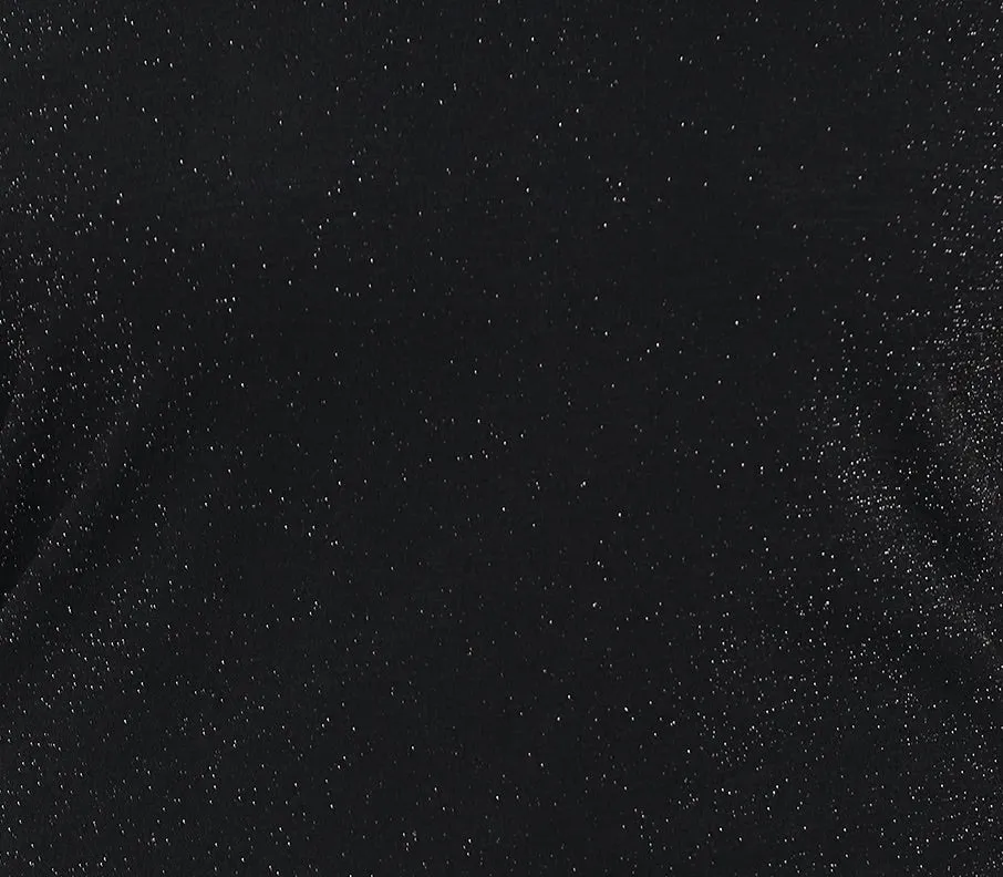 Shimmery Stretch Party Dress-Black