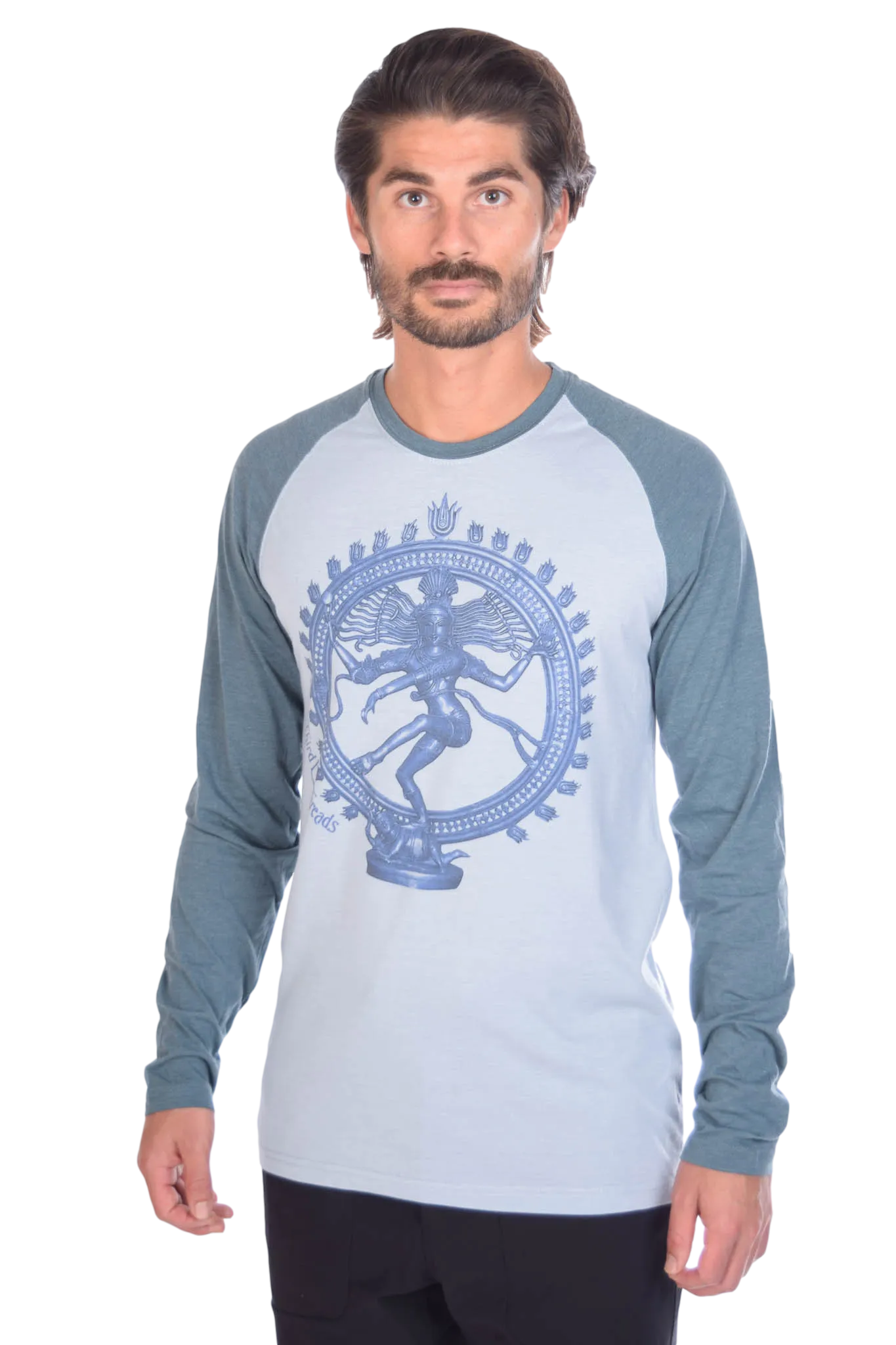 Shiva "The Destroyer And Creator" on Long-Sleeve Men's Raglan